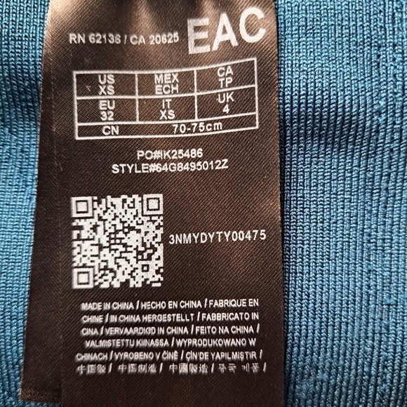 MARCIANO Bandage Bodycon Dress (used) TEAL - Picture 10 of 10